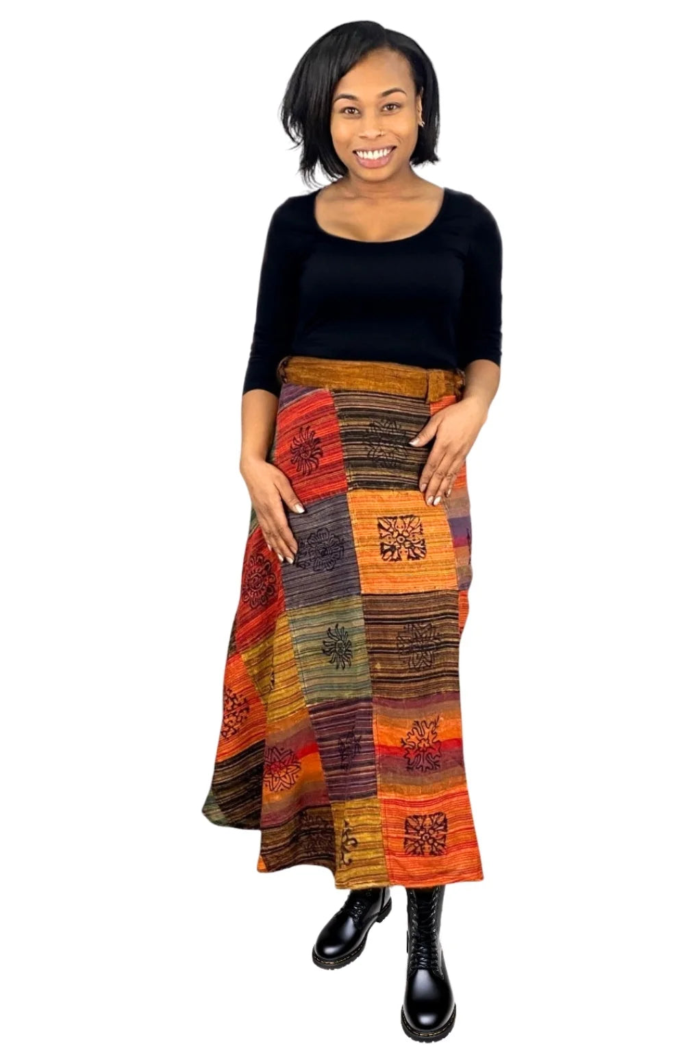 Patchouli Wrap Skirt – Ark Fair Trade1