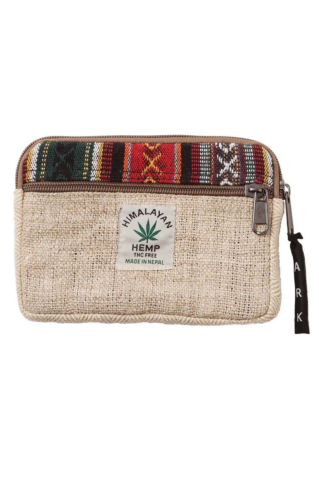 Hemp Azteka Zip Pouch – Sustainable Cotton & Hemp Blend Wallet