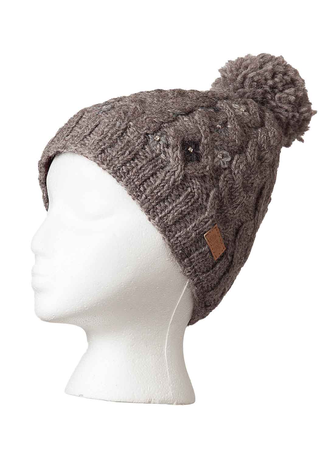 Azalea Pompom Hat (Taupe)