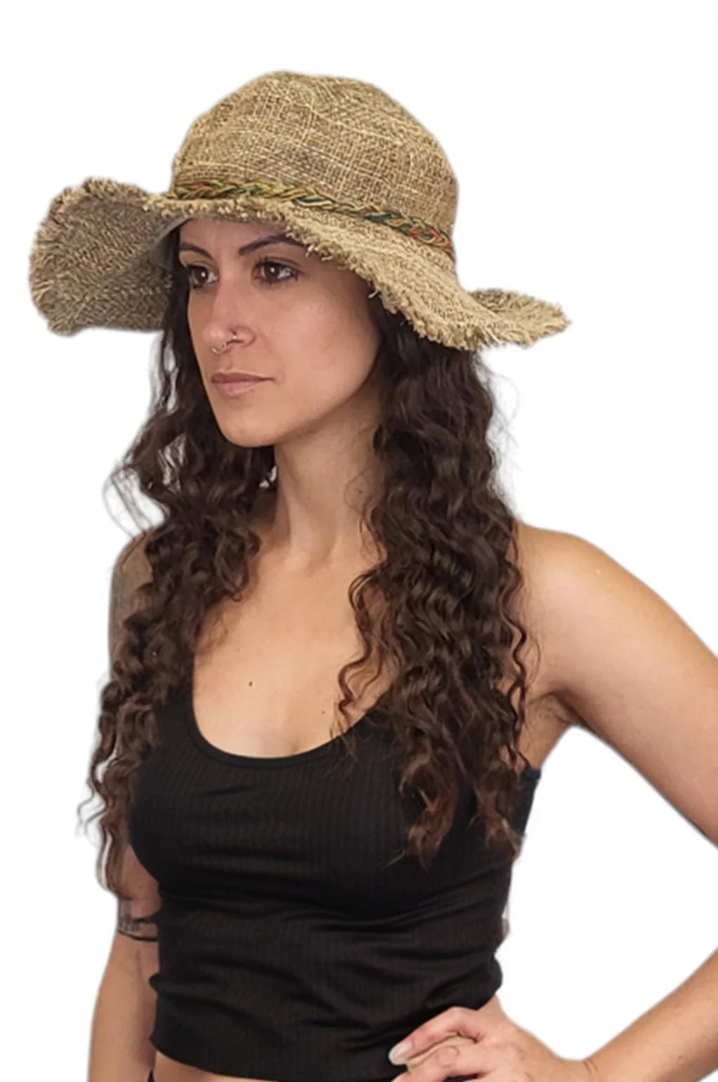 Tamarindo Wire Rim Fringe Hat