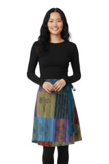 Patchouli Short Wrap Skirt