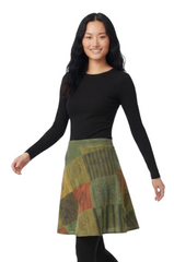 Patchouli Short Wrap Skirt