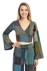 Rastra Bell Sleeve Wrap Top