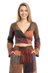 Rastra Bell Sleeve Wrap Top