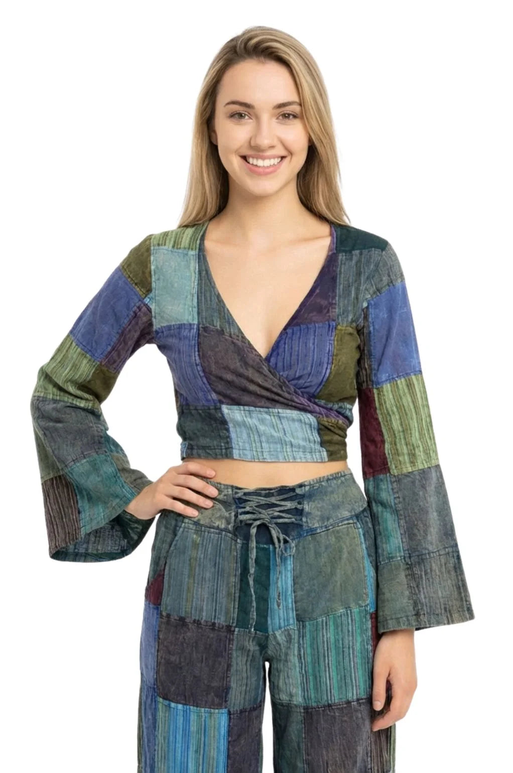 Rastra Bell Sleeve Wrap Top
