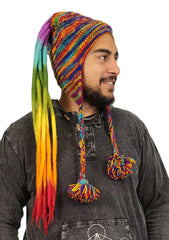 Rainbow Rasta Hat