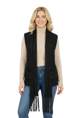 Zeena Cotton Fringe Vest