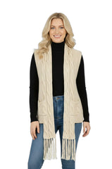 Zeena Cotton Fringe Vest