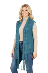 Zeena Cotton Fringe Vest