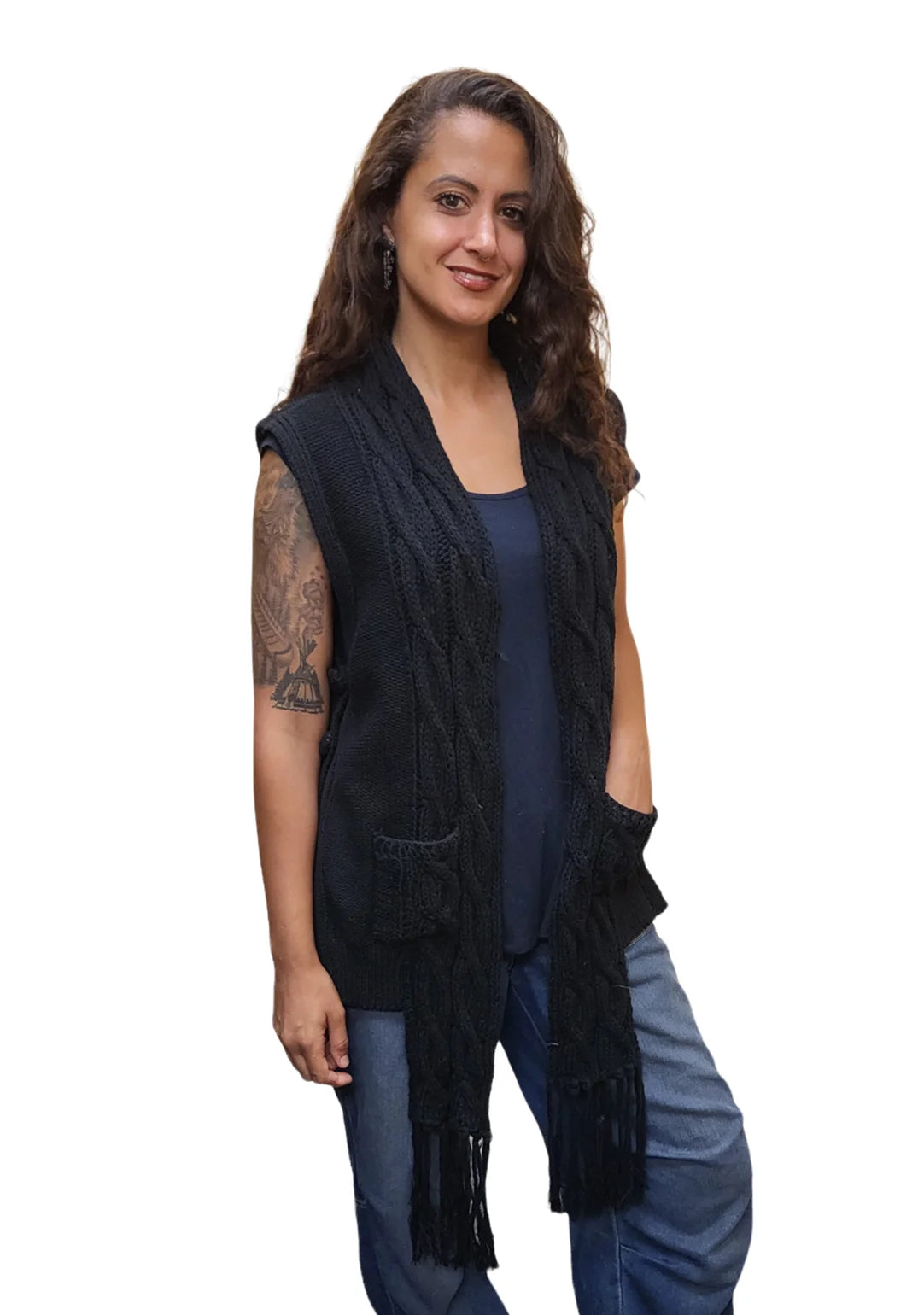 Zeena Sleeveless Cardigan