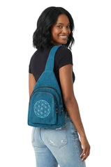 Flower Of Life Crossbody Backpack
