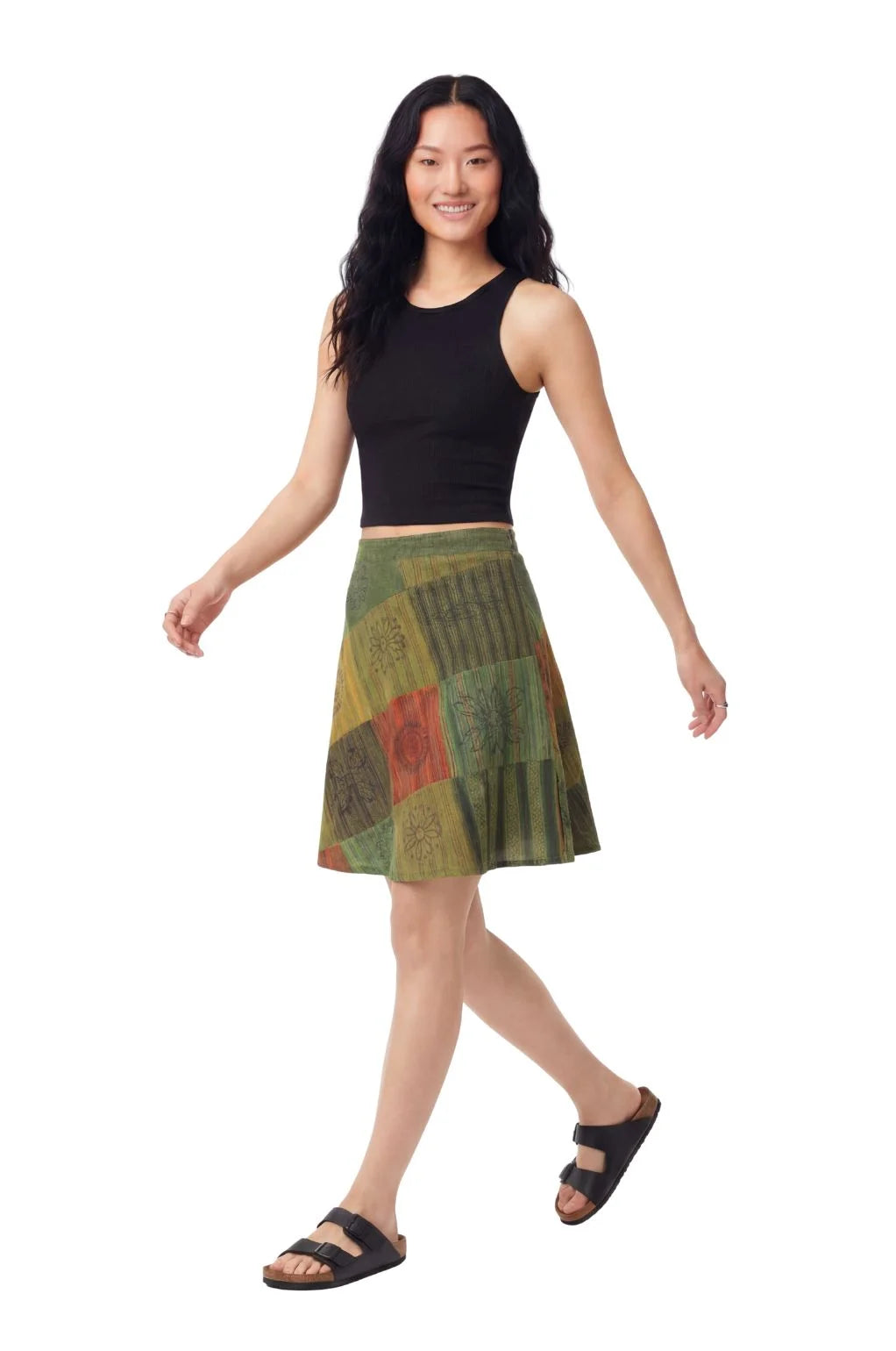 Patchouli Short Wrap Skirt