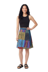 Patchouli Short Wrap Skirt