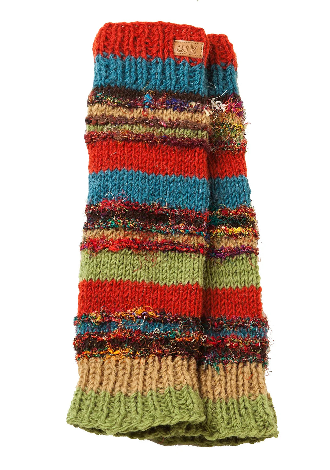 Swool Stripe Wool Leg Warmers