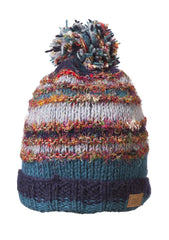 Swool Stripe Pompom Hat