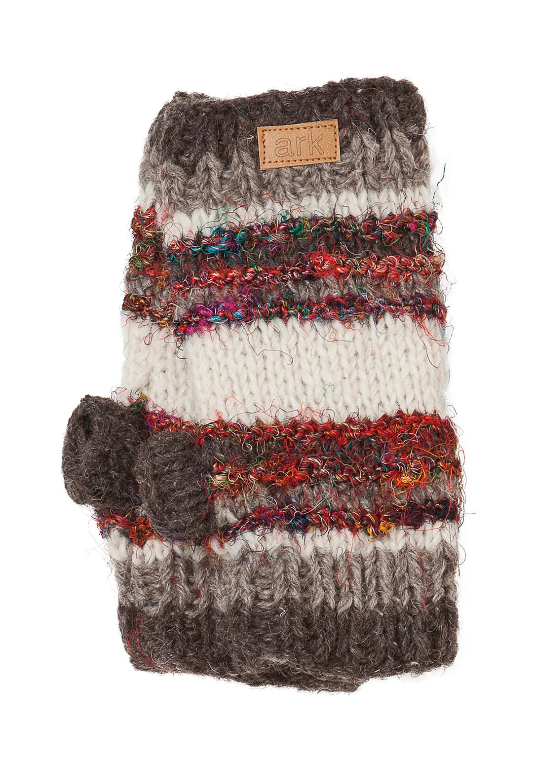 Swool Stripe Wool Handwarmers