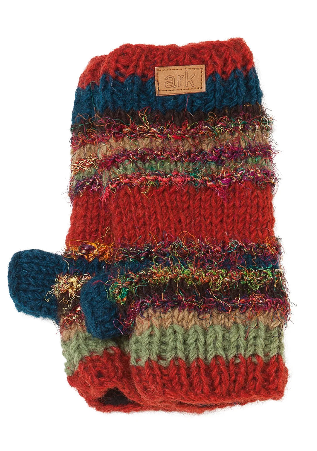 Swool Stripe Wool Handwarmers