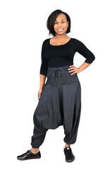 Solid Harem Pants