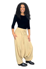 Solid Harem Pants