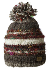 Swool Stripe Pompom Hat - Ark Fair Trade