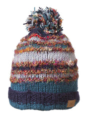 Swool Stripe Pompom Hat - Ark Fair Trade